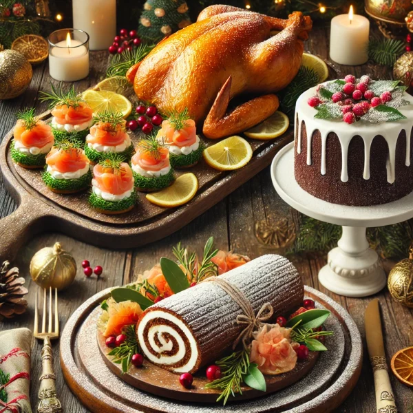 🎄 Entrante: Canapés de salmón ahumado con crema de queso