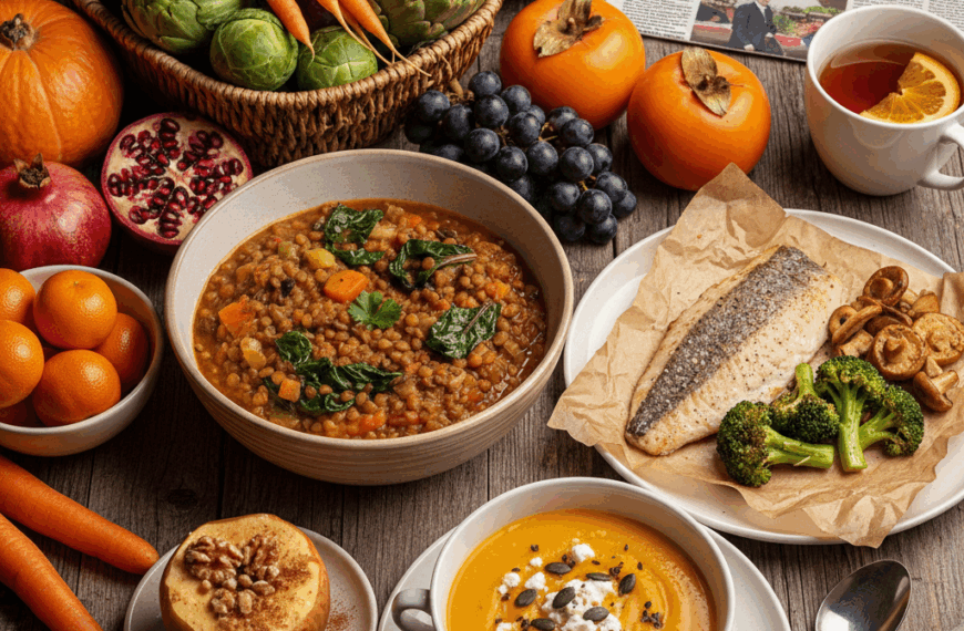 🍁 Sabores de Otoño: La Dieta de Temporada para Cargar Energías en los Últimos Días de Noviembre