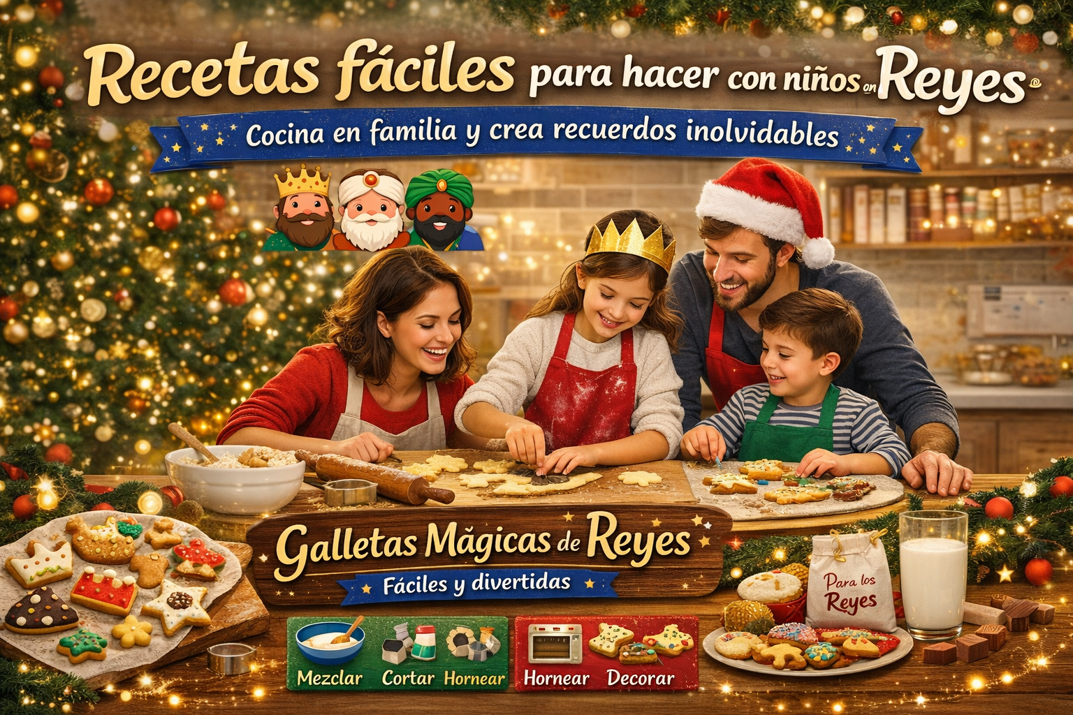 Recetas fáciles para hacer con niños en vísperas de Reyes: cocina en familia y crea recuerdos inolvidables